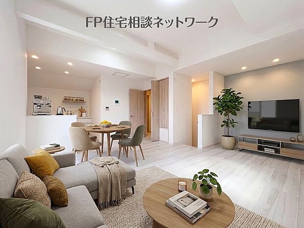 【リビング】■リビング■本画像はAIがCGで家具作成しており、実際の現地に家具は設置されておりません。また、販売価格に家具等は含まれておりません。