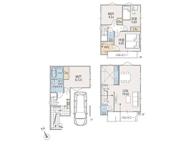 1号棟　間取図