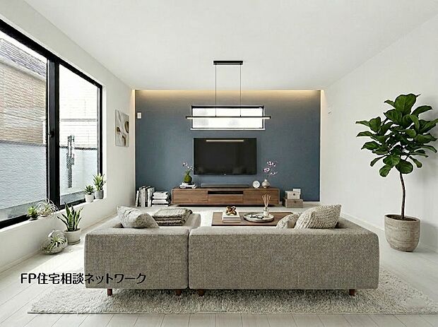 【リビング】■リビング■本画像はAIがCGで家具作成しており、実際の現地に家具は設置されておりません。また、販売価格に家具、小物等は含まれておりません