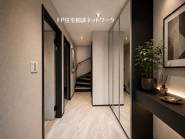 【玄関】■玄関■本画像はAIがCGで家具作成しており、実際の現地に家具は設置されておりません。また、販売価格に家具、小物等は含まれておりません。