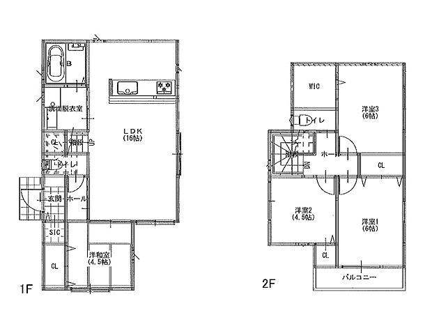 【間取図】土地価格：3530万円プラン　建物価格：1350万円プラン　間取り：4LDK　土地面積：132.76m2　プラン建物面積：90.05m2