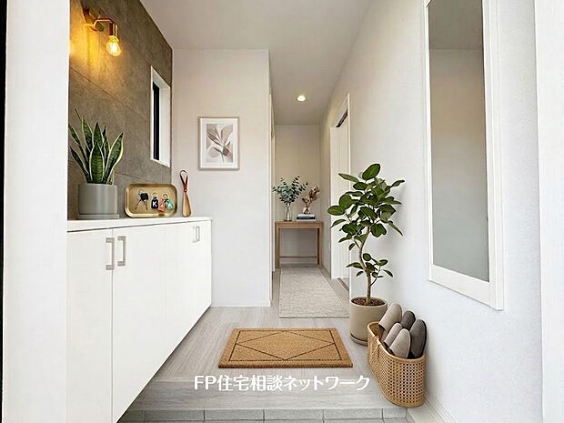 【玄関】■玄関■本画像はAIがCGで家具作成しており、実際の現地に家具は設置されておりません。また、販売価格に家具、小物等は含まれておりません。