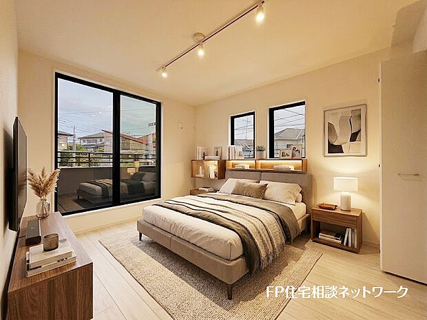 【洋室】■洋室■本画像はAIがCGで家具作成しており、実際の現地に家具は設置されておりません。また、販売価格に家具、小物等は含まれておりません。