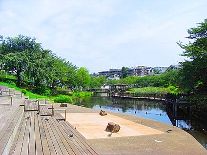 岸根公園 600m(8分)