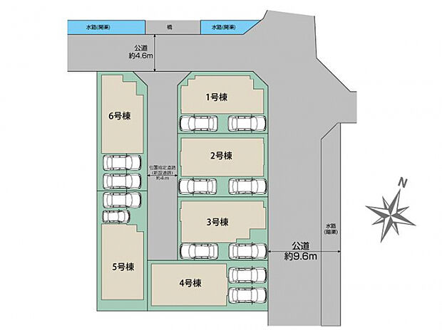 福岡市西区横浜1丁目6棟 区画図