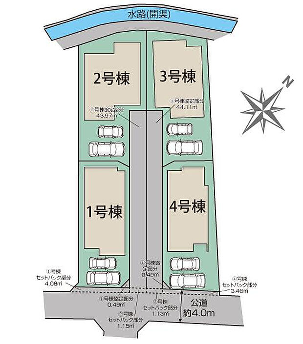 福岡市南区曰佐3丁目4棟 区画図