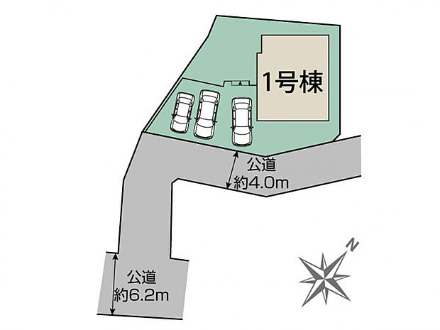 大野城市畑ケ坂2丁目1棟 区画図