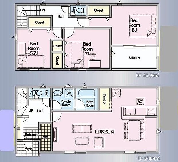 (1号棟)、価格1690万円、3LDK、土地面積168.22m2、建物面積98.82m2