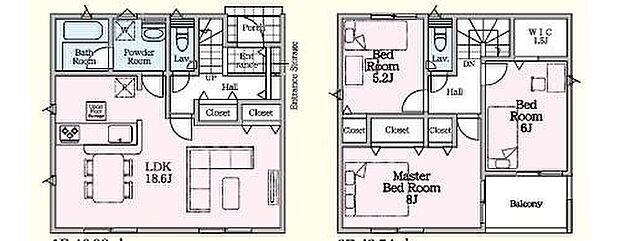 (2号棟)、価格3290万円、3LDK、土地面積134.43m2、建物面積90.72m2