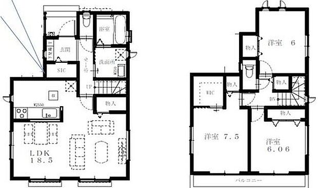 (1号棟)、価格2990万円、3LDK、土地面積122.42m2、建物面積95.63m2
