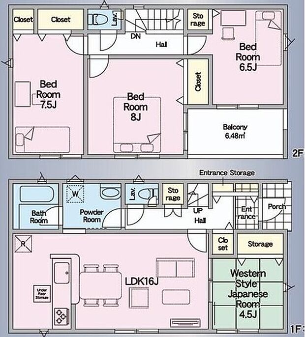 (1号棟)、価格2390万円、4LDK、土地面積220.34m2、建物面積105.3m2