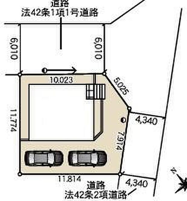 カースペースは2～3台分ご用意しております