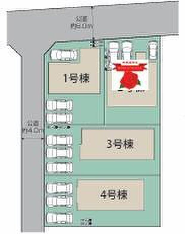 カースペースは2~3台分ご用意しております。