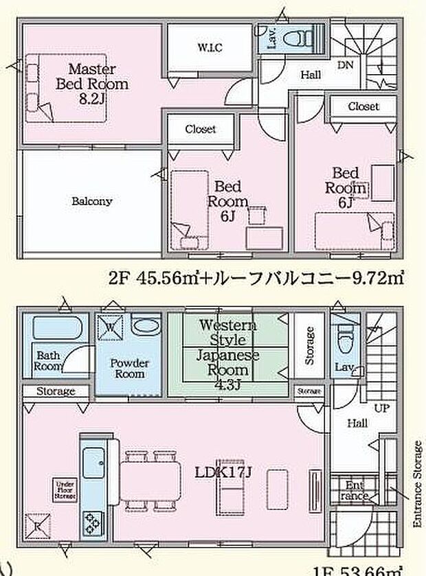 (1号棟)、価格2590万円、4LDK、土地面積186.8m2、建物面積99.22m2