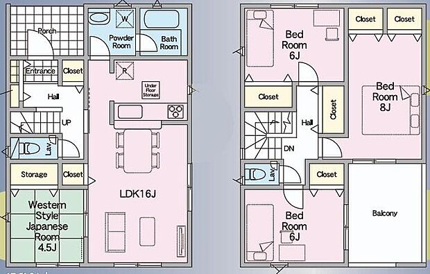 (1号棟)、価格2490万円、4LDK、土地面積163.72m2、建物面積98.82m2