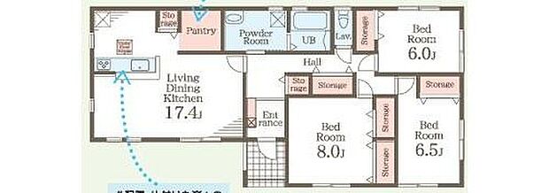 (1号棟)、価格2890万円、3LDK、土地面積331.64m2、建物面積97.71m2