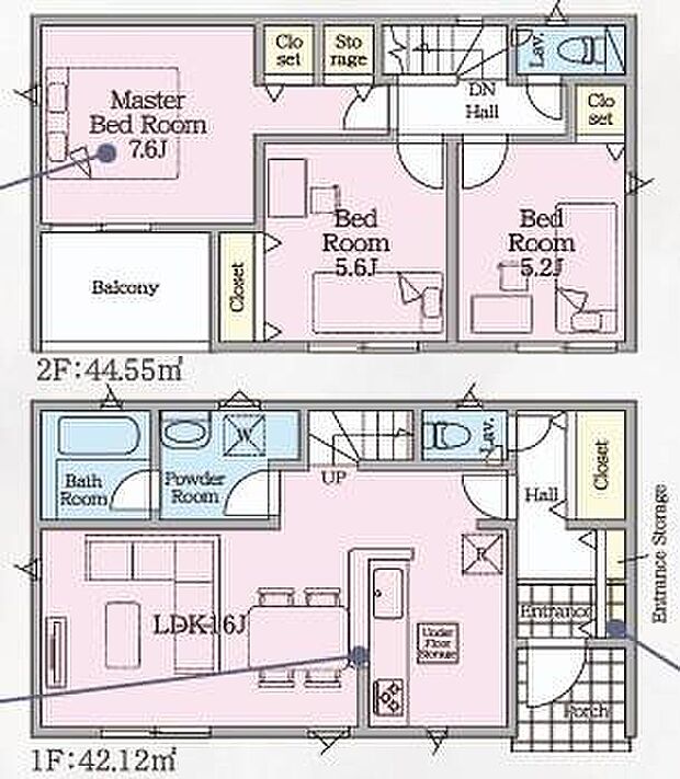 (1号棟)、価格2190万円、3LDK、土地面積152.35m2、建物面積81.81m2