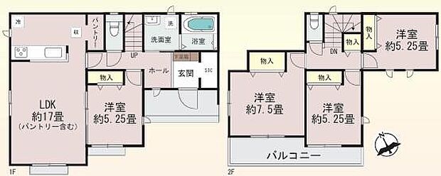 (B号棟)、価格2490万円、4LDK、土地面積189.44m2、建物面積98.53m2