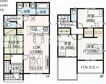 ご家族が集うLDKは広々18帖！
パントリー、ウォークインクローゼット完備♪ 