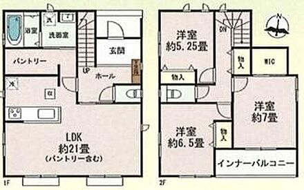 ご家族が集うLDKは広々21帖！ウォークインクローゼット、パントリー完備♪ 