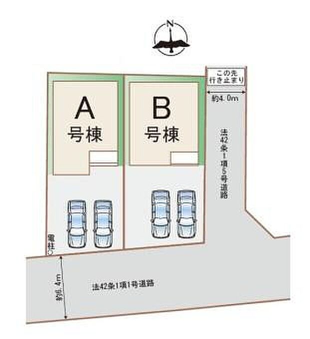 ◆草加駅まで徒歩21分
◆敷地広々40坪以上◆カースペース並列２台
◆南面６ｍ道路につき陽当たり良好♪
◆お買い物も便利な閑静な住宅街です