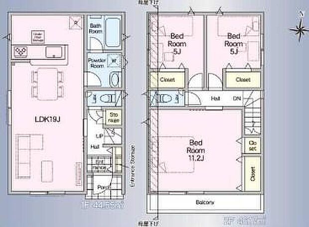 (1号棟)、価格2480万円、3LDK、土地面積90.88m2、建物面積90.72m2