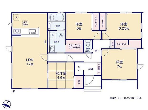 (1号棟)、価格4180万円、4LDK、土地面積281.89m2、建物面積94.4m2