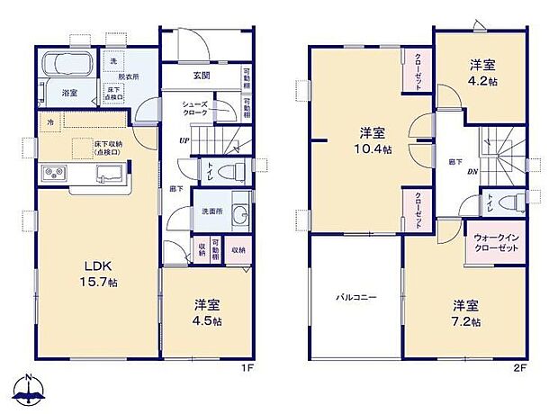 (1号棟)、価格4080万円、4LDK、土地面積138.83m2、建物面積116.47m2