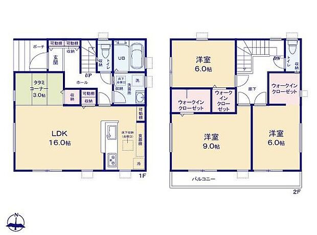 (1号棟)、価格3680万円、3LDK、土地面積115.41m2、建物面積100.44m2