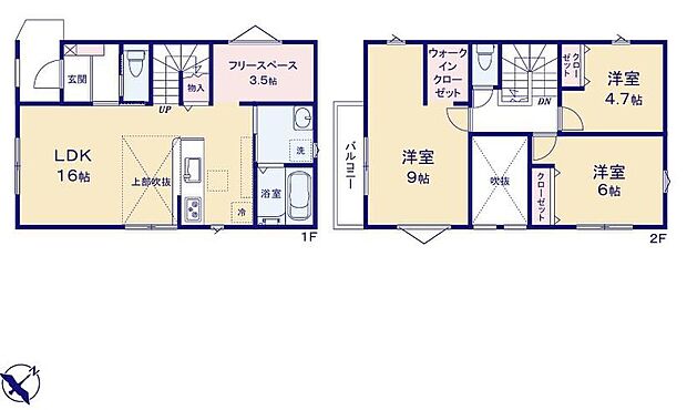 (1号棟)、価格3698万円、3LDK、土地面積92.11m2、建物面積91.91m2