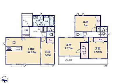 ◆広くて明るいリビング♪
◆ＷＩＣのある収納豊富な間取り
◆日当たり良好♪南向きバルコニー
◆全室収納付きでお部屋を広くお使いいただけます
◆玄関から洗面所に直行でき、入室前に手洗い完了！ 
