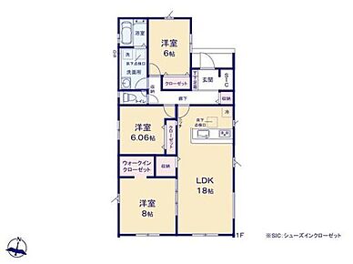 ◆ワンフロアで移動も楽々♪希少な平屋プラン
◆お部屋すっきり全室収納付き♪主寝室にはＷＩＣ、玄関にはＳＩＣなど収納も豊富
◆ゆったり広めの洗面室など嬉しい設備充実
◆南面に広いお庭があり日当たり◎♪ 