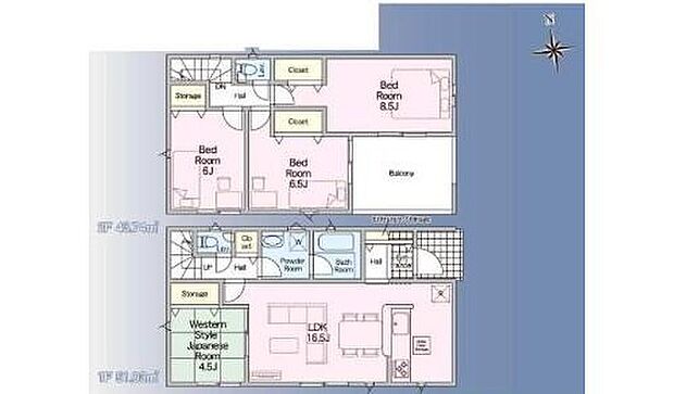 【4LK】◆リビングが見渡せる対面キッチン
◆リビングに和室が隣接した使い勝手の良い間取り
◆お子様の帰宅がわかるリビング経由の安心動線
◆お部屋すっきり全室収納付き
◆冷暖房効率UP!全居室ペアガラス