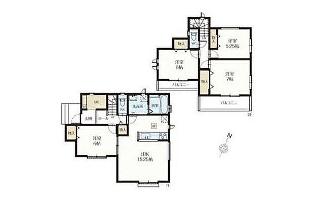 【4LDK】◆ゆとりある4LDKの間取りでプライベート空間も充実♪
◆家事動線がスムーズ♪まとまった水回り設計
◆全居室収納+玄関にシューズインクローク付き♪お部屋を広くお使いいただけます