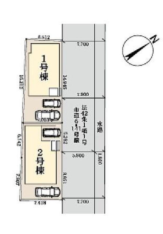 【全体区画図】◆一ノ割駅まで徒歩7分◆武里小・武里中までどちらも徒歩10分
◆広い間口で開放感があり、採光・通風も良好♪
◆お車は並列2台駐車可♪前面は7.7m道路でラクラク駐車できます