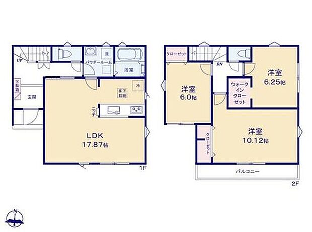 【3LDK】◆広々17.8帖のＬＤＫ♪リビングが見渡せる対面キッチン
◆玄関とリビングの２方向から出入りできる洗面室
◆お部屋すっきり全室収納付き♪
◆冷暖房効率UP！ペアガラス
◆明るい南向きのバルコニー