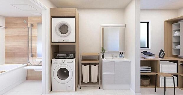 【完成予想図(内観)】どのような建物が建つか、間取りの広さはどうかなど、気になる点は丁寧にご説明いたします。資料請求やご案内は即日対応いたします。土日や平日、お仕事終わりの時間など、ご都合に合わせてご案内いたします。