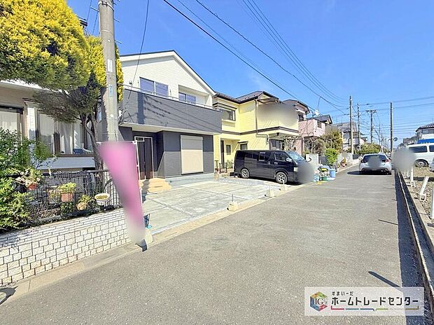 【現地外観写真】資料請求やご見学は即日対応可能♪陽当りや通風など住みやすさの工夫が満載。資料に載っていない街並みや周辺環境は、ぜひ現地で実際にお確かめください。