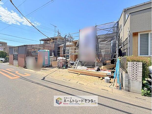 【現地外観写真】資料請求やご案内も即日対応いたします♪同じ施工例の物件見学や、完成イメージプレゼンテーションも承っております。どのような建物が建つか、間取りの広さは？など気になる点を一つ一つご説明させていただきます。