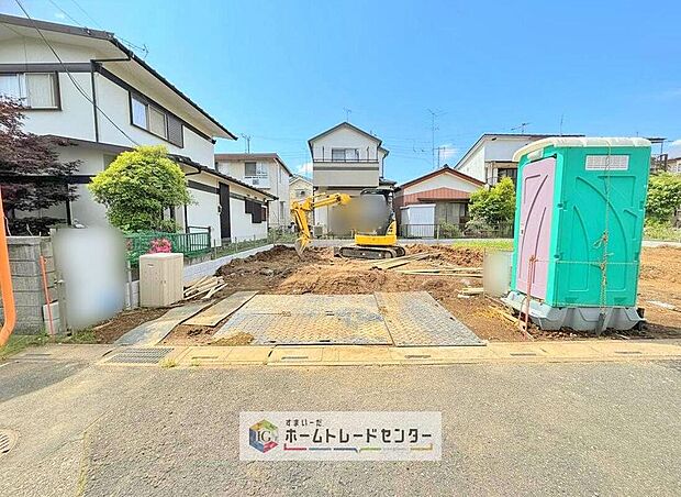 【現地写真】資料請求やご案内も即日対応いたします♪同じ施工例の物件見学や、完成イメージプレゼンテーションも承っております。どのような建物が建つか、間取りの広さは？など気になる点を一つ一つご説明させていただきます。