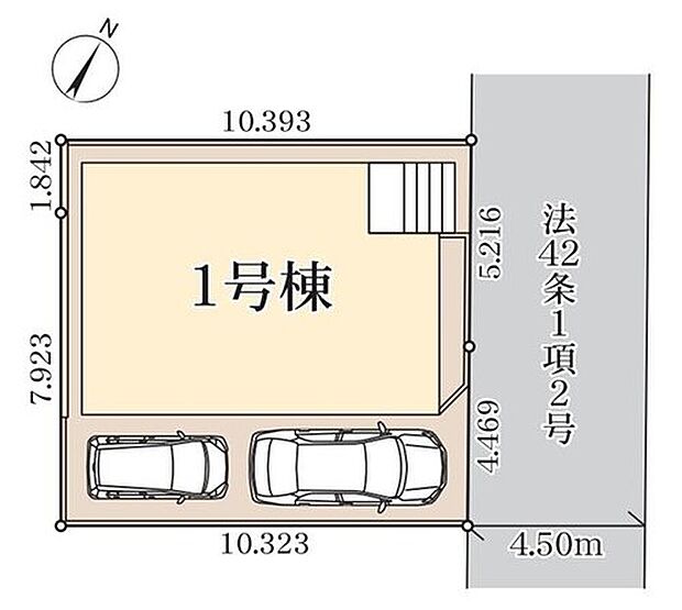 【全体区画図】◆駐車スペース２台分☆
◆閑静な住宅街♪
◆角上魚類越谷店まで徒歩８分で日々のお買物もラクラクです♪