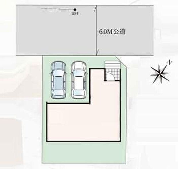 【全体区画図】◆八木崎駅まで徒歩15分の閑静な住宅街
◆立野小学校まで徒歩12分◆立野中学校まで徒歩17分
◆敷地面積38.2坪◆並列２台駐車できます
◆６ｍ道路に面した開放感のある立地となっております