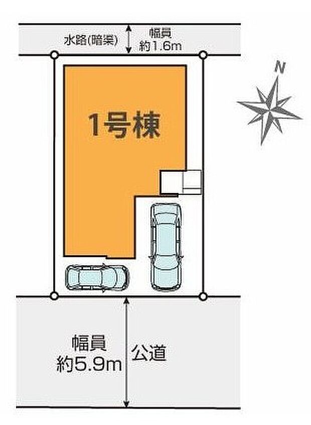 【全体区画図】◆南向きにつき陽当たり良好♪
◆北越谷駅まで約2300m、停歩7分でバスも利用できます
◆車種にもよりますがお車は2台駐車できます
◆鷺後小学校まで徒歩15分◆新栄中学校まで徒歩12分