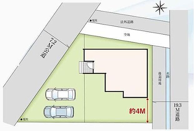 【区画図】◆敷地広々63坪!カースペース2台以上
◆全方向から明るい陽射しが差し込む開放感のある立地
◆建物南側に広いお庭があり陽当たり良好です♪ぜひ現地でご覧ください