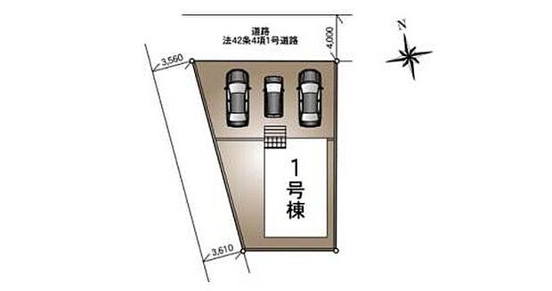 【全体区画図】◆武里駅まで徒歩10分♪急行停車駅「せんげん台」駅まで徒歩22分
◆敷地面積50坪以上!
◆カースペース並列3台分♪大通りを1本入ったお車のアクセスも良好なロケーションです