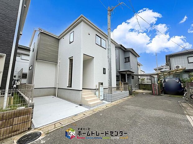 【現地外観写真】資料請求やご見学は即日対応可能♪陽当りや通風など住みやすさの工夫が満載。資料に載っていない街並みや周辺環境は、ぜひ現地で実際にお確かめください。