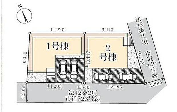 【全体区画図】◆2台を駐車できるゆとりあるカースペース。
◆ドラックストアまで徒歩7分♪この位の距離ならちょっと重い物も買って帰れますね☆
◆幸手小学校まで徒歩9分♪小さなお子様の通学も安心です