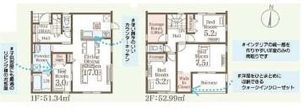 (1号棟)、価格2590万円、4LDK+S、土地面積152.87m2、建物面積104.33m2