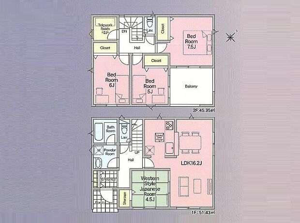 (8号棟)、価格2380万円、4LDK、土地面積195.26m2、建物面積96.78m2