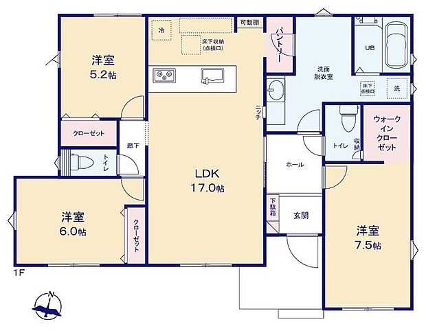 (1号棟)、価格3580万円、3LDK、土地面積246.55m2、建物面積90.26m2